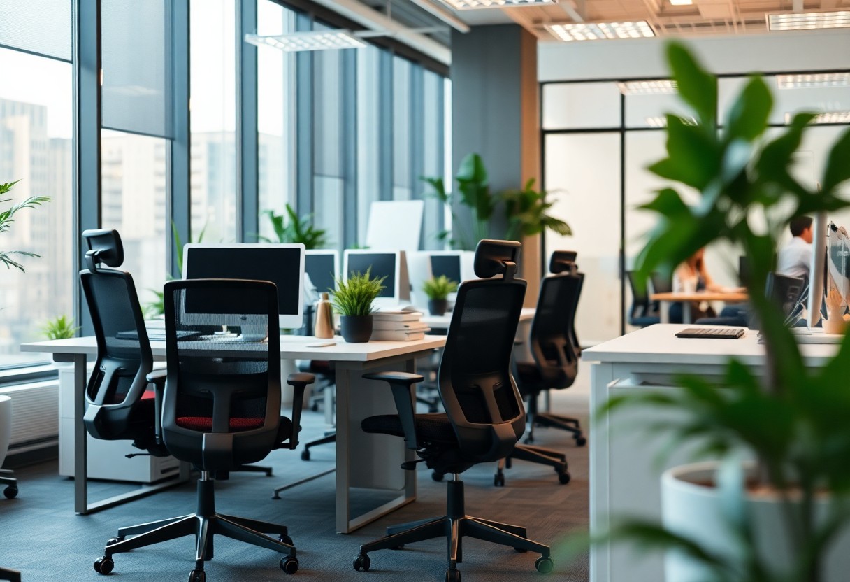 Arredo ufficio ergonomico - come scegliere sedute e scrivanie professionali. Guida alla progettazione di uno spazio ufficio sano e produttivo, con attenzione al comfort. 1